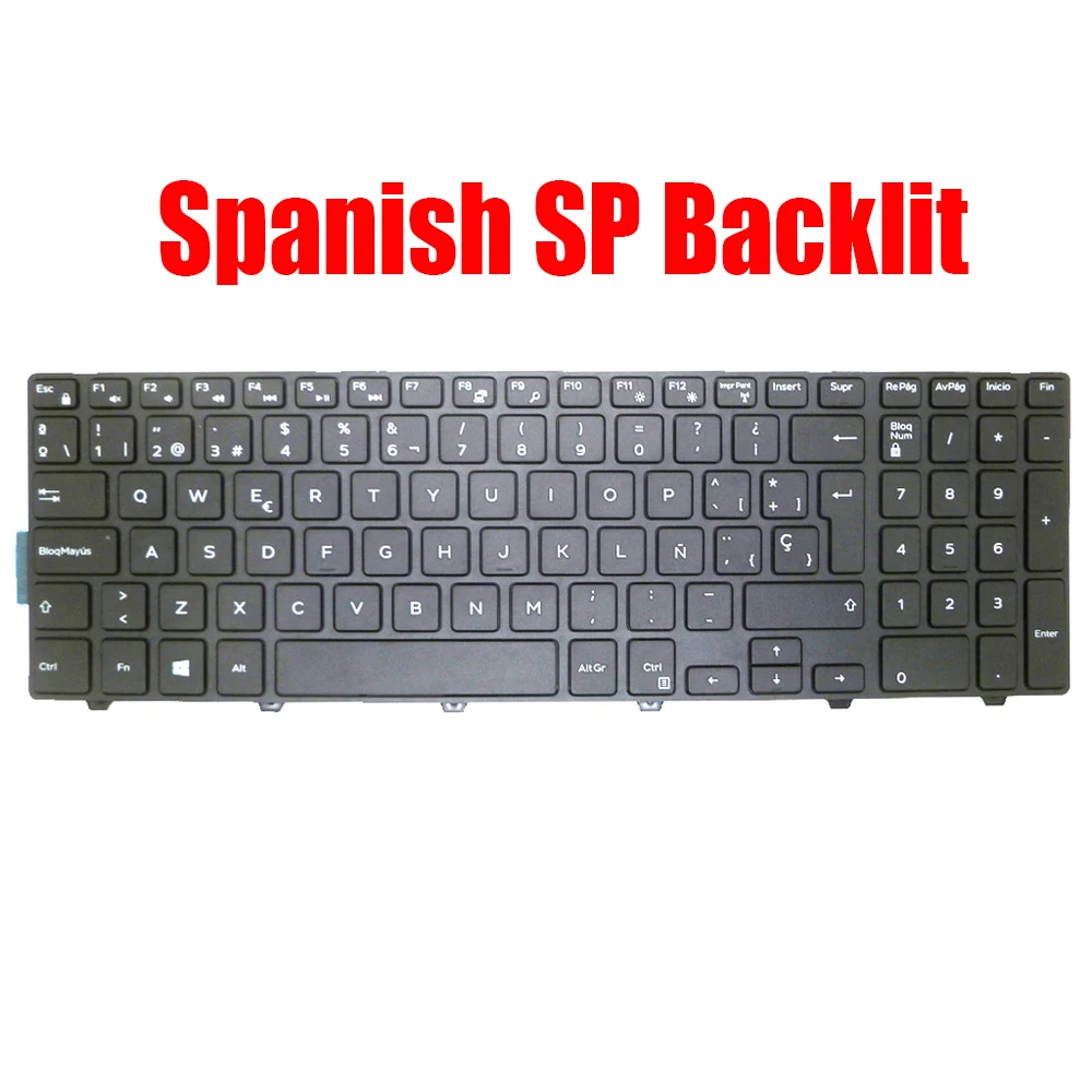 Spanish Keyboard For DELL For Inspiron 3541 3542 3543 3550 3551 3552 3555 3558 3559 3560 3565 3567 3568 3570 3573 3576 5542 5543