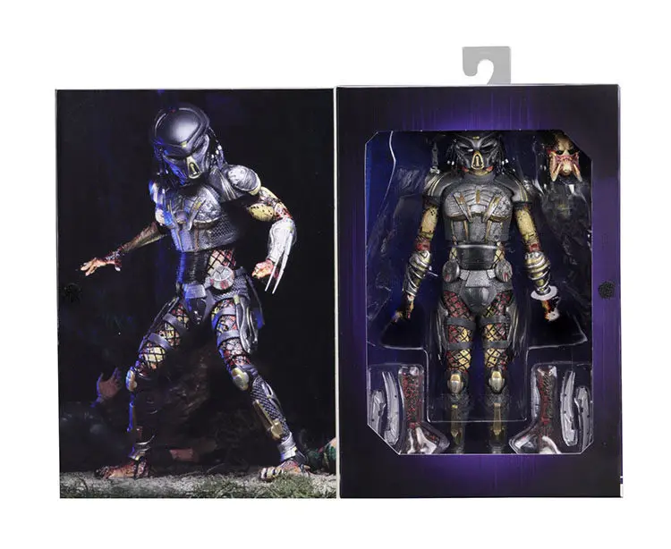 Figura de acción NECA The Ultimate FUGITIVE PREDATOR 2018 de 18 cm en caja, modelo de película coleccionable, regalo.