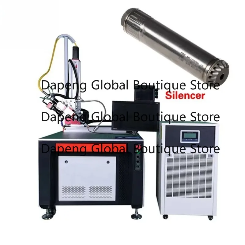 Automatic Rotory Laser Welding Machine for Pistol Rifle G-un Muffler Sile-ncer