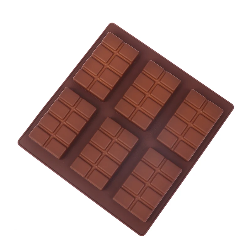 Rectangle Silicone Mold DIY Chocolate Candy Bar Break Apart Protein Engery Mould Wax Melt Fat Bomb Snack Kitchen Baking Tools