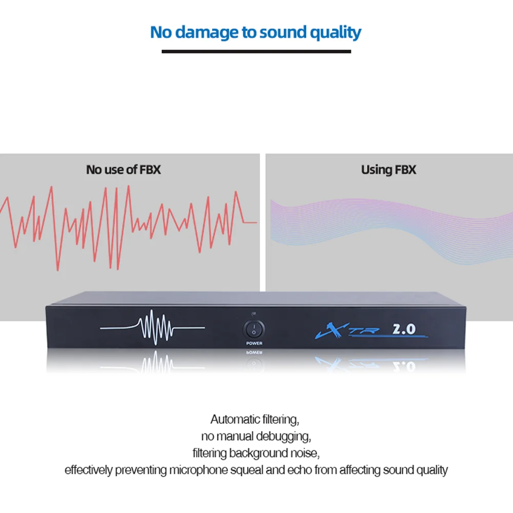 XTR 2.0/4.0/6.0 Professional processor audio system digital signal feedback suppressor