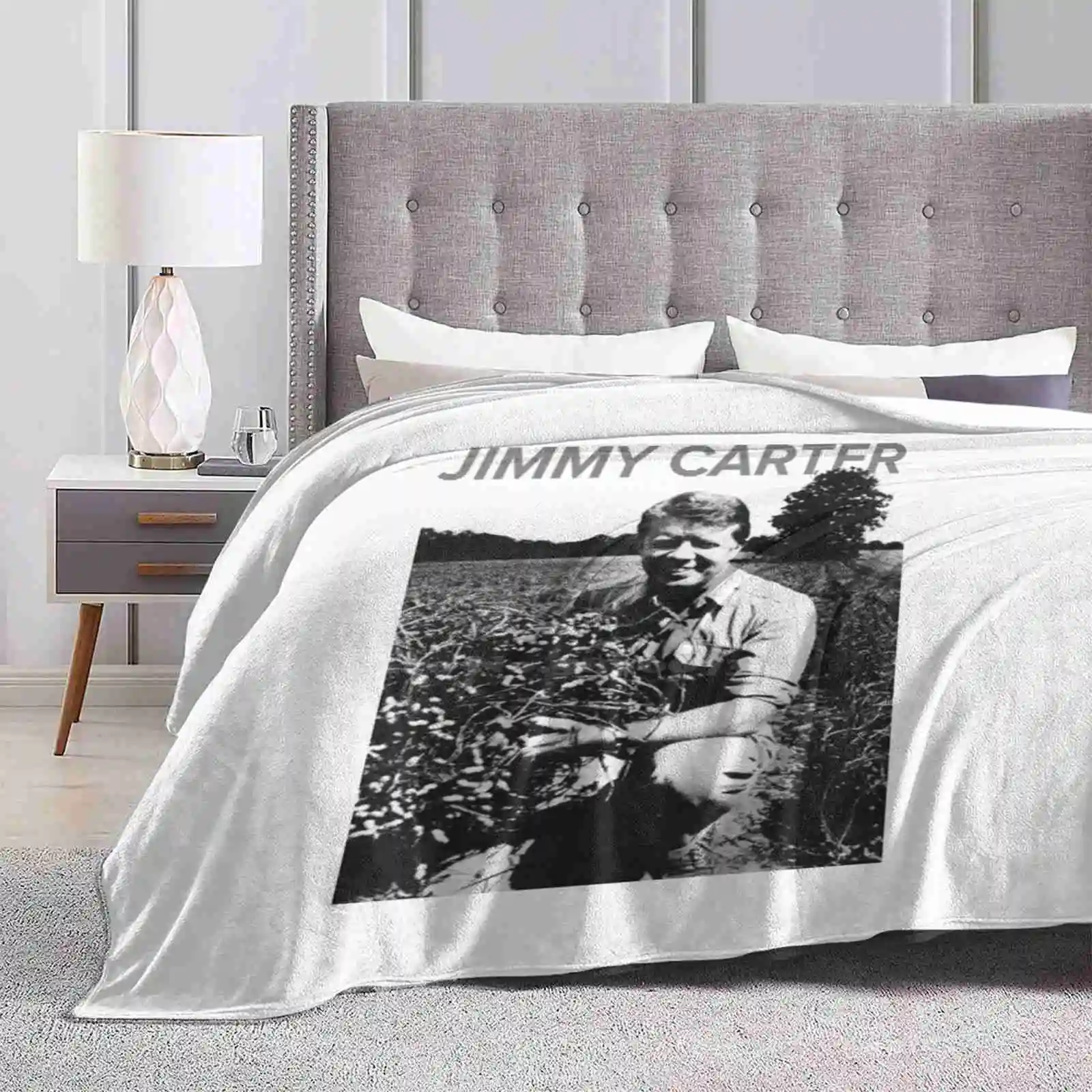 Jimmy Carter T-Shirtretro Jimmy Carter-Peanut Farm Best Selling Room Household Flannel Blanket Jimmy Carter T Shirtretro Jimmy