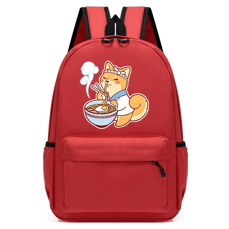 Cartable Ramen Shiba pour enfants, sac à dos d'école maternelle, sac à dos de retour à l'école, cartable animal, dessin animé mignon