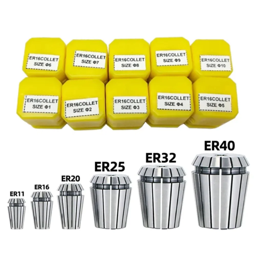 Dokładność 0,008 ER20 Tuleja sprężynowa Zestaw precyzyjnych tulei ER AA do grawerki CNC Tokarka Frez Narzędzie 6.35 1/4 3.175 1/8