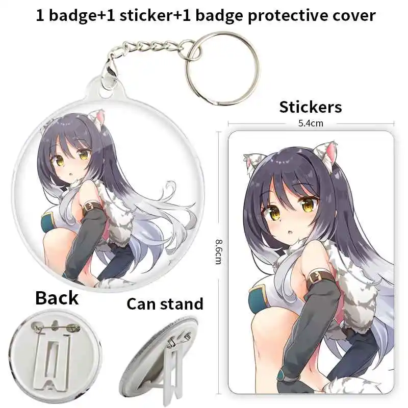 Kashiwazaki Shiori Game Anime Character Badge Brooch anchor Peripherals Pin Pupil Chest tag DIY Trinket Personalized