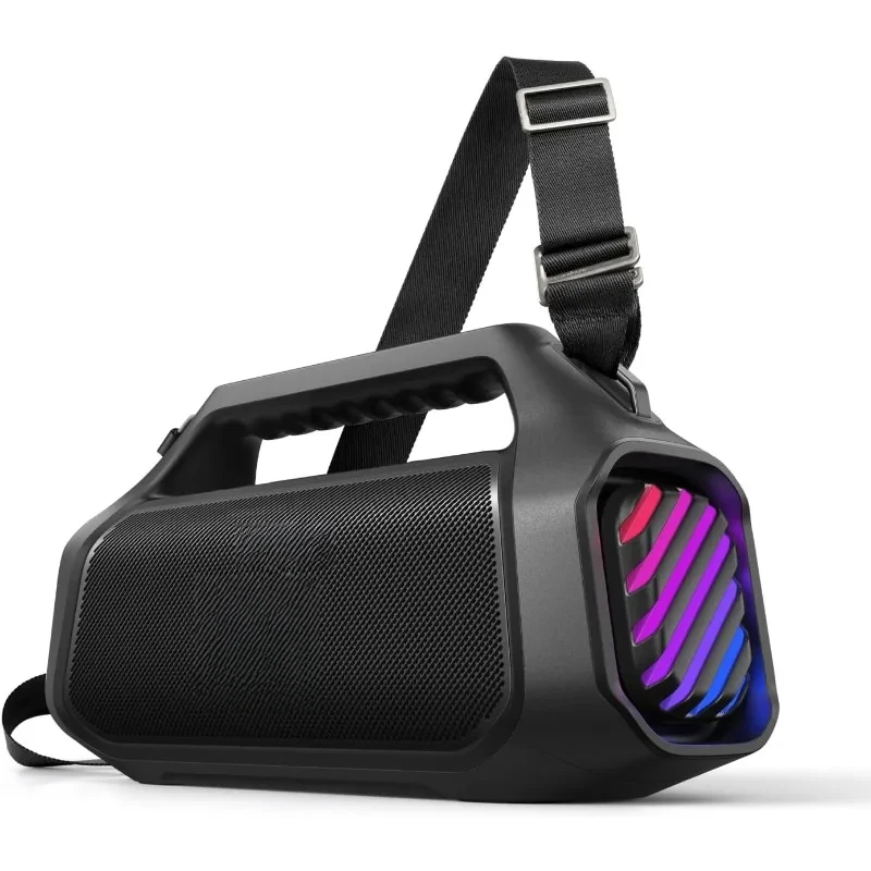 Outdoor Speaker Wireless [XX][X]-Channel BassUp Waterproof RGB Lights Fast Charge USB-C Power Bank