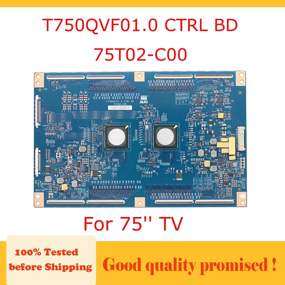 T750QVF01.0 CTRL BD 75T02-C00 75'' tv T CON Board for TV 75 Inch Circuit Logic Board T750QVF01.0 75T02-C00 Original TV Parts