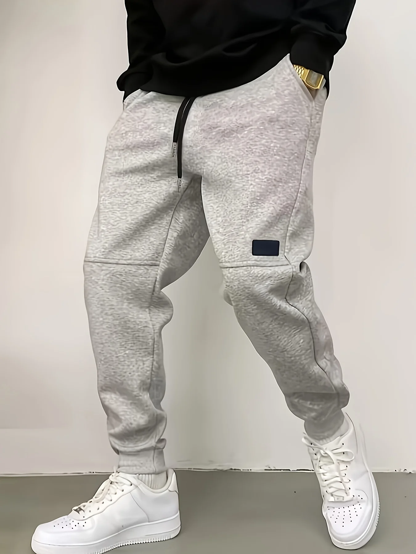 Herren-Cordhose, lockere europäische Größe, hängende, multifunktionale, lässige Hose mit geradem Bein, geeignet für die tägliche Reise