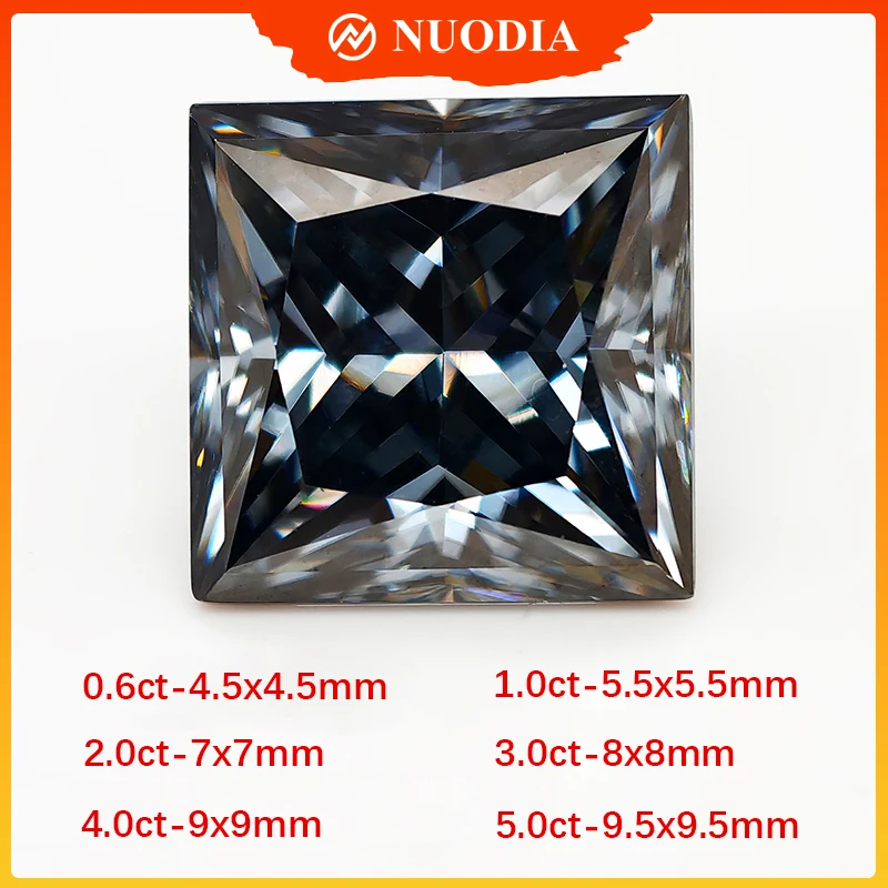 モアサナイト ルース 100面 cut グレー 0.5ct〜5.0ct