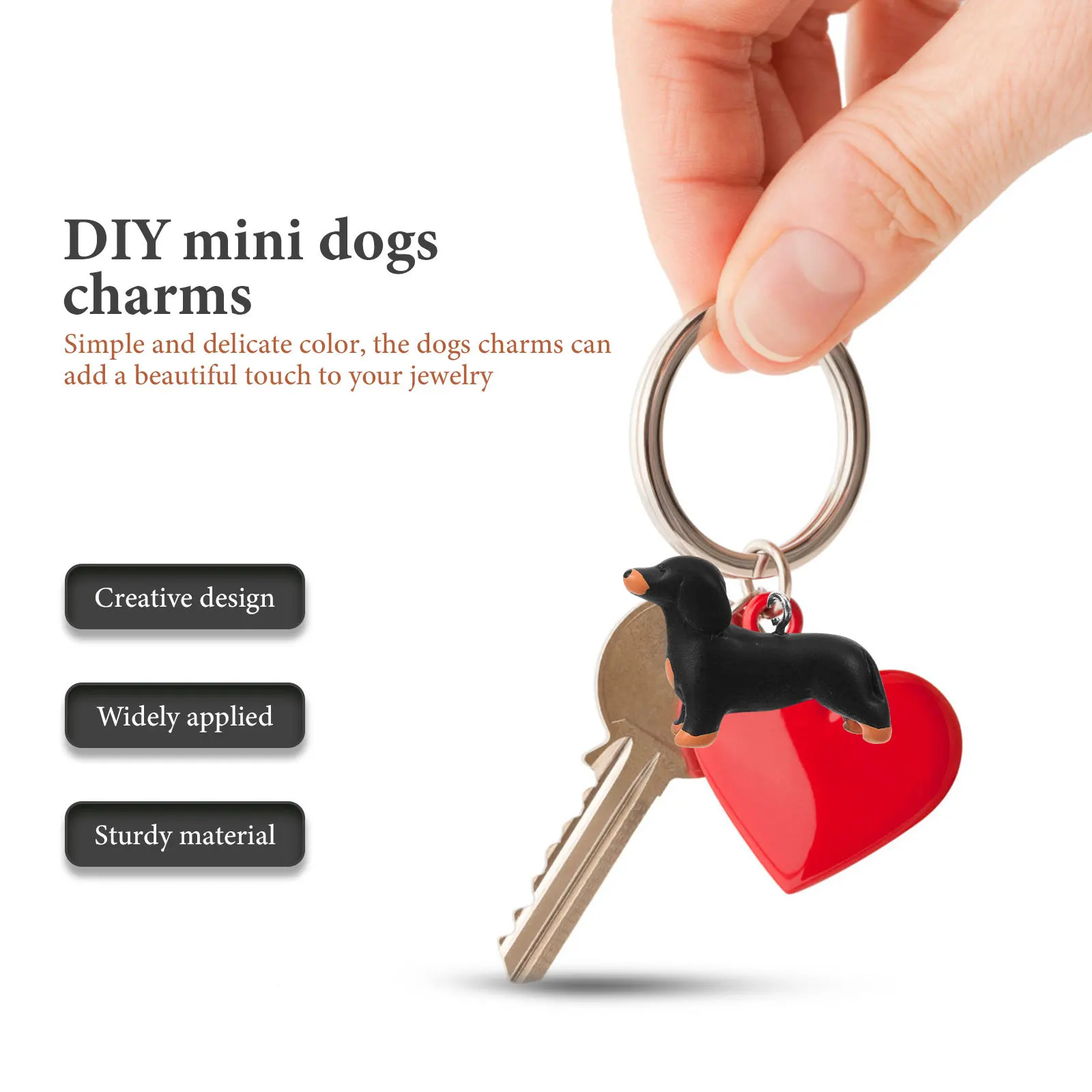 

10Pcs Resin Dog Pendants Cute Dog Charms DIY Jewelry Necklace Earrings Bracelets Mini Handmade Ornaments Earrings Pendants
