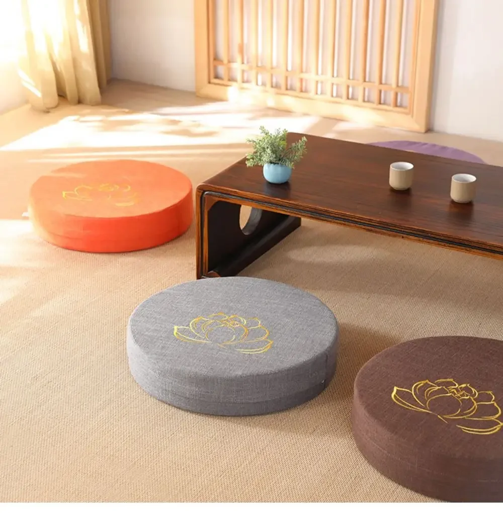 40X6CM Yoga Meditate PEP Hard Texture Meditation Cushion Backrest Pillow Japanese Tatami Mat Removable and Washable