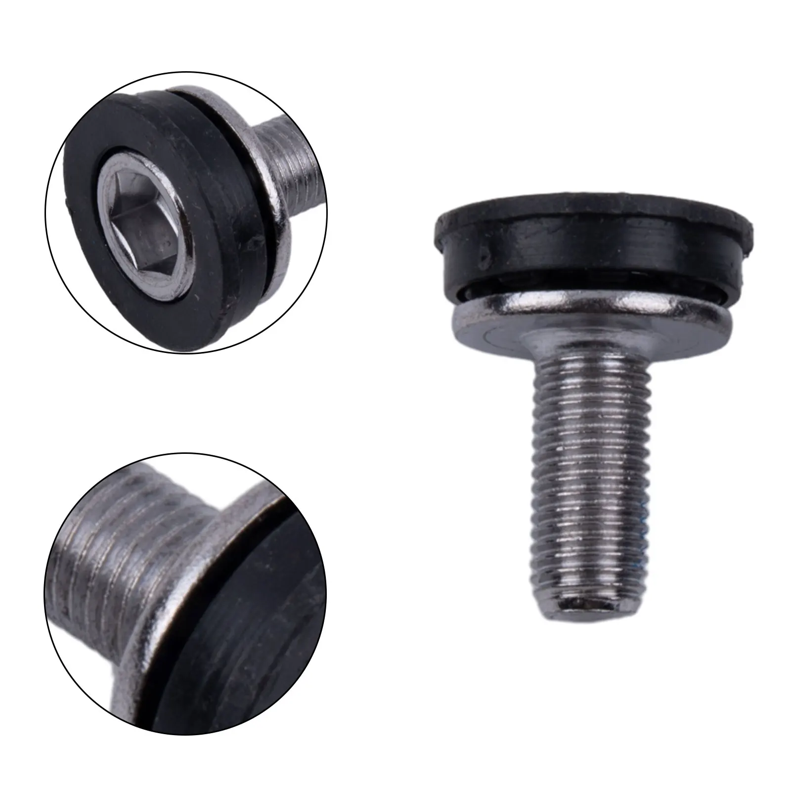 2pcs Bicycle Bottom Bracket Axle Bolts M8 Steel Square Hole Central Axis Waterproof Screw Bike Cranksets Accessories