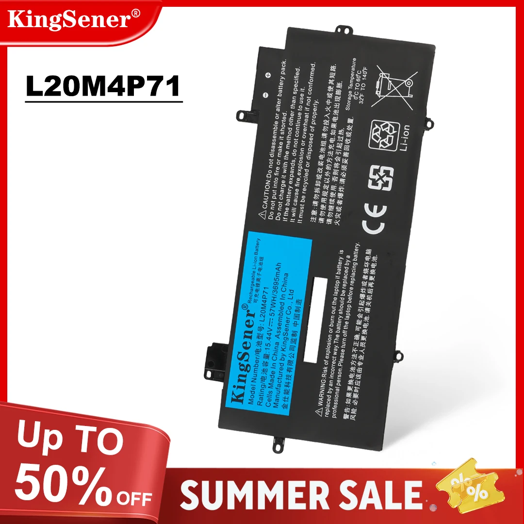 

KingSener L20C4P71 L20M4P71 Battery For Lenovo ThinkPad X1 Carbon Gen 9 10 X1 Yoga 6th 7th Gen 6 7 Series L20D4P71 L20L4P71