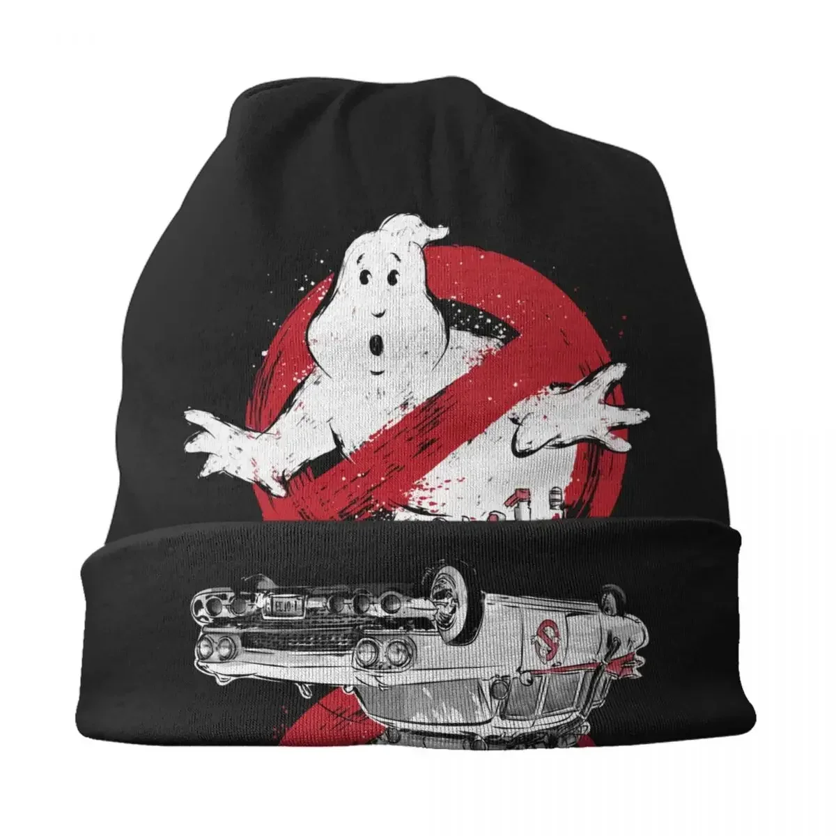 Ghostbusters Beanie Cap Unisex Winter Bonnet Femme Knitted Hats Fashion Outdoor Supernatural Ghost Movie Skullies Beanies