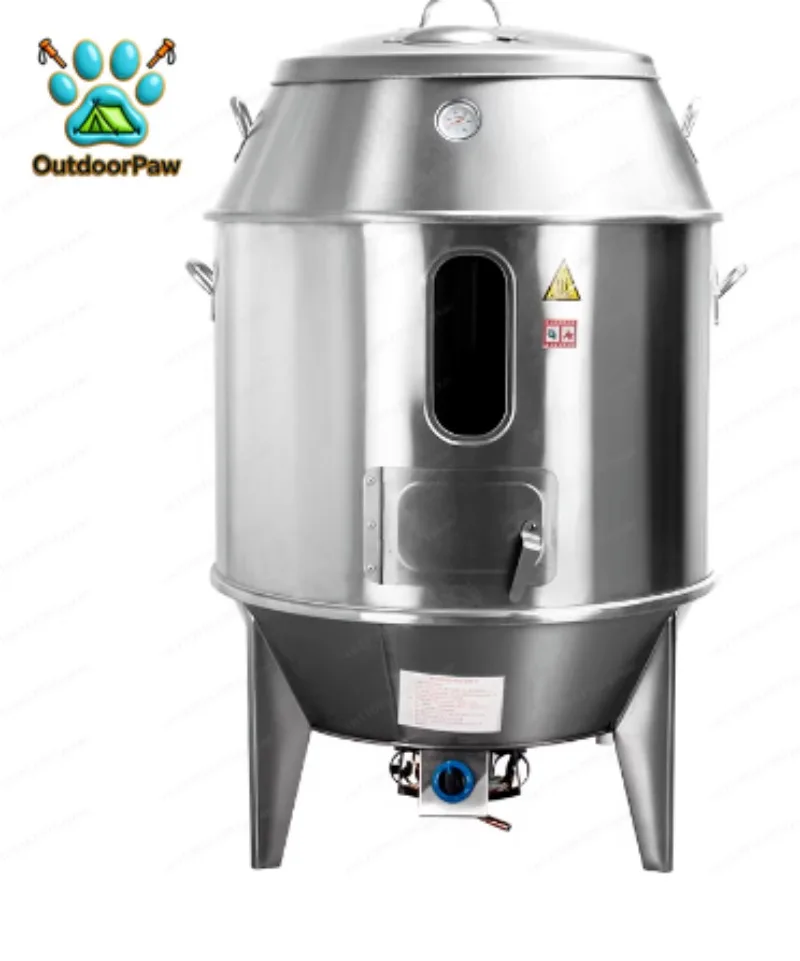 80Cm Double-layer Roast Duck Stove Commercial Fruit Charcoal Roast Goose Stove Lamb Chop Gas Commercial Roast Duck