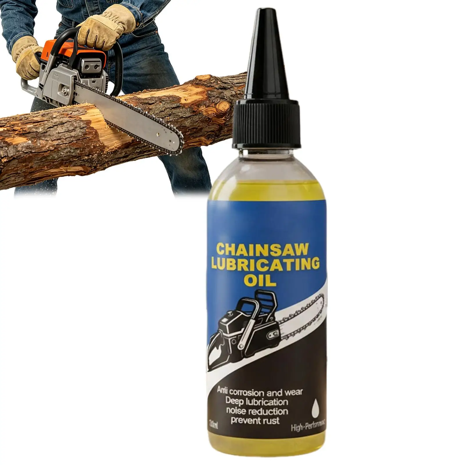 100ml Chainsaw Lubricant Oil Bike Chain Lubricant Rust-Proof Deep Penetrating Lubricant Hedge Trimmer Multi-Purpose Lubricant