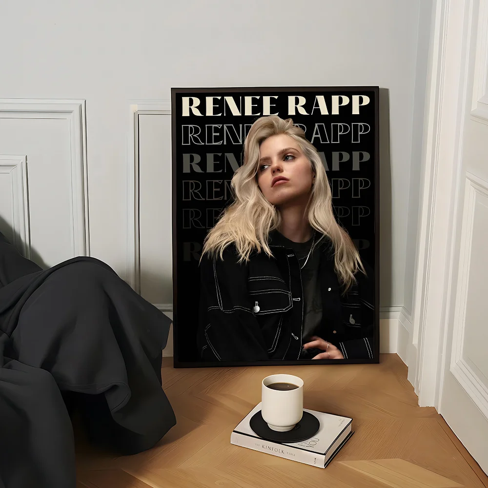 مغني البوب الممثل رينيه راب ورق أبيض ملصق ذاتي اللصق الفن ورق مقاوم للماء ملصق مقهى بار ديكور جدران الغرفة