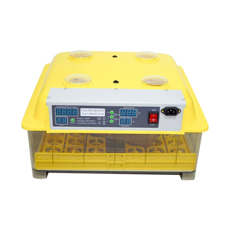 48 Eggs Digital Clear Egg Incubator Hatcher Automatic Turning Temperature Control