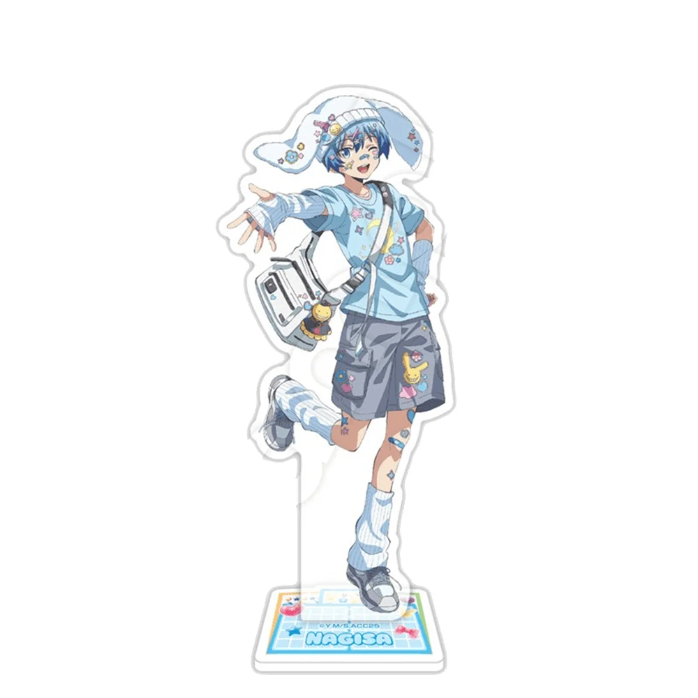 Assassination Classroom Akabane Karma Acrylic Stand 15cm Anime Keychain Figure Streetwear Cat Ear Hoodie Desk Decoration Cosplay