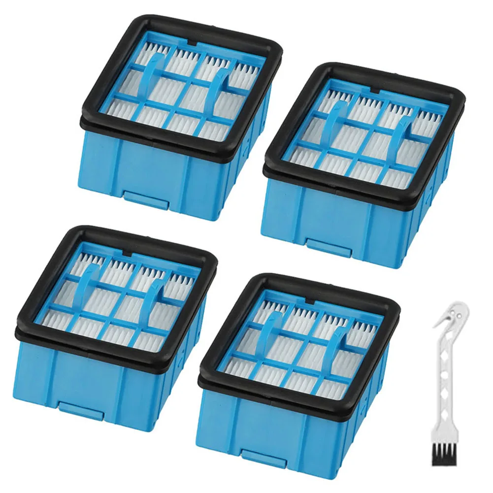 4pcs Filters For Bissell For CrossWave For OmniForce Edge 3999N/4000N/4017N/4076 Floor Scrubber Roller Brush Filters Accessories