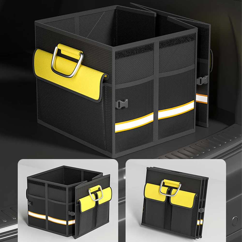 Car Trunk Storage Box Portable Multipurpose Folding Storage Box Outdoor Travel Storage Trunk Organizer for Truck SUV Trunk Box