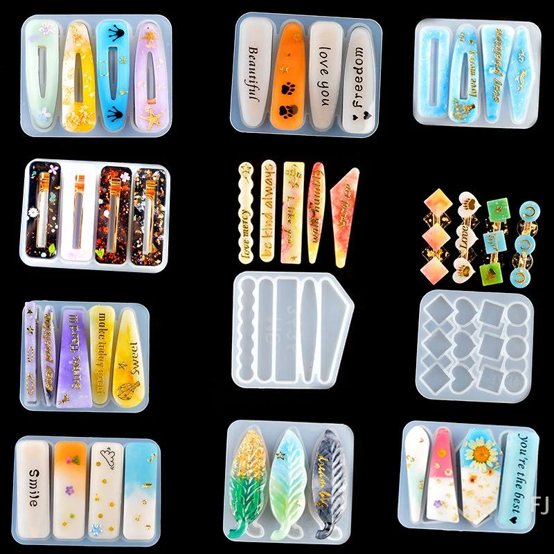

[YU]Barrettes, силиконовые формы, геометрические заколки для волос, форма для эпоксидной смолы для DIY, заколка для волос, ремесла, формы для изготовления ювелирных изделий, аксессуары