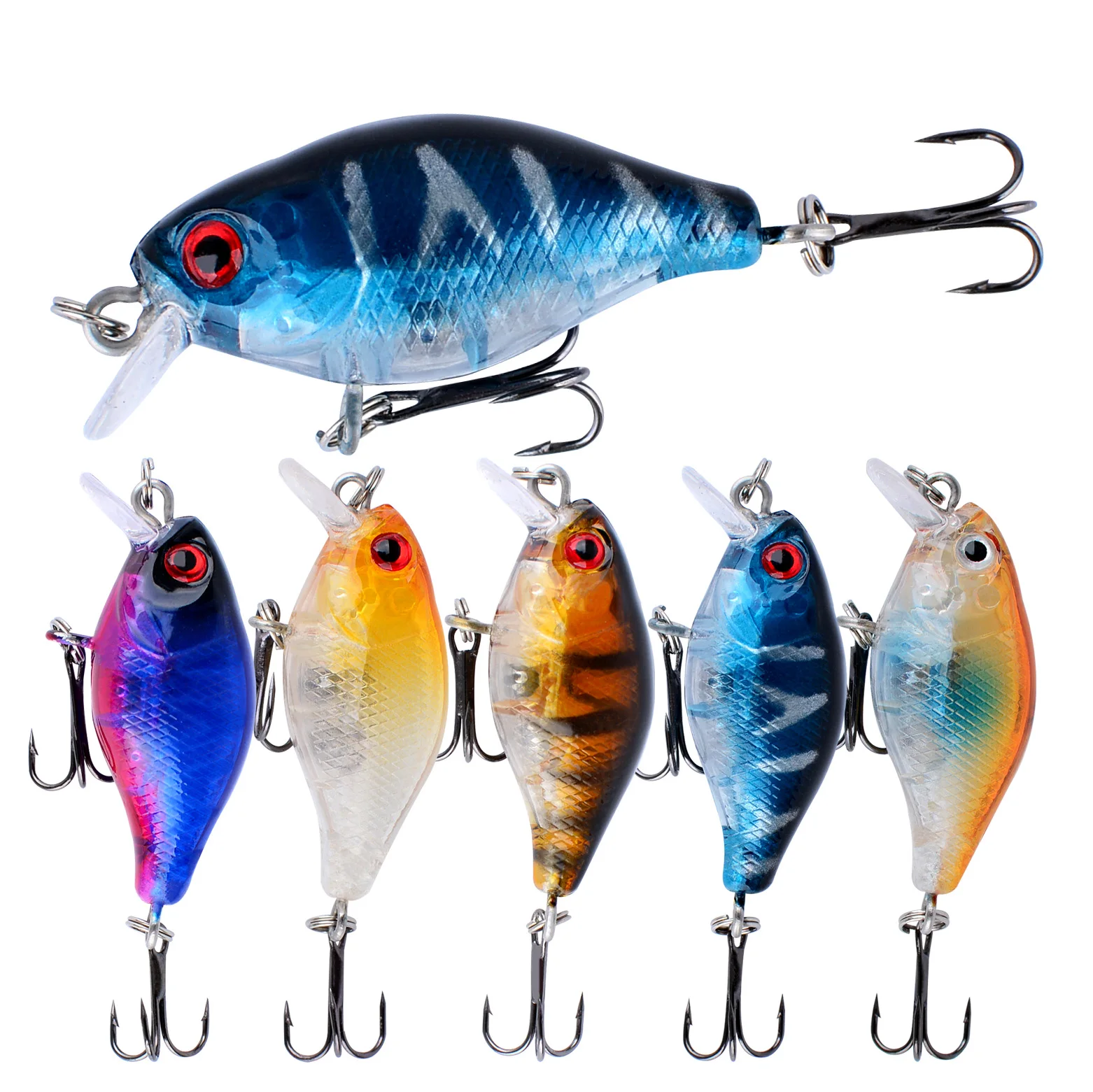 Micro crankbait flotante 4 cm para lubina y trucha – Wobbler cebo duro - imagen 5