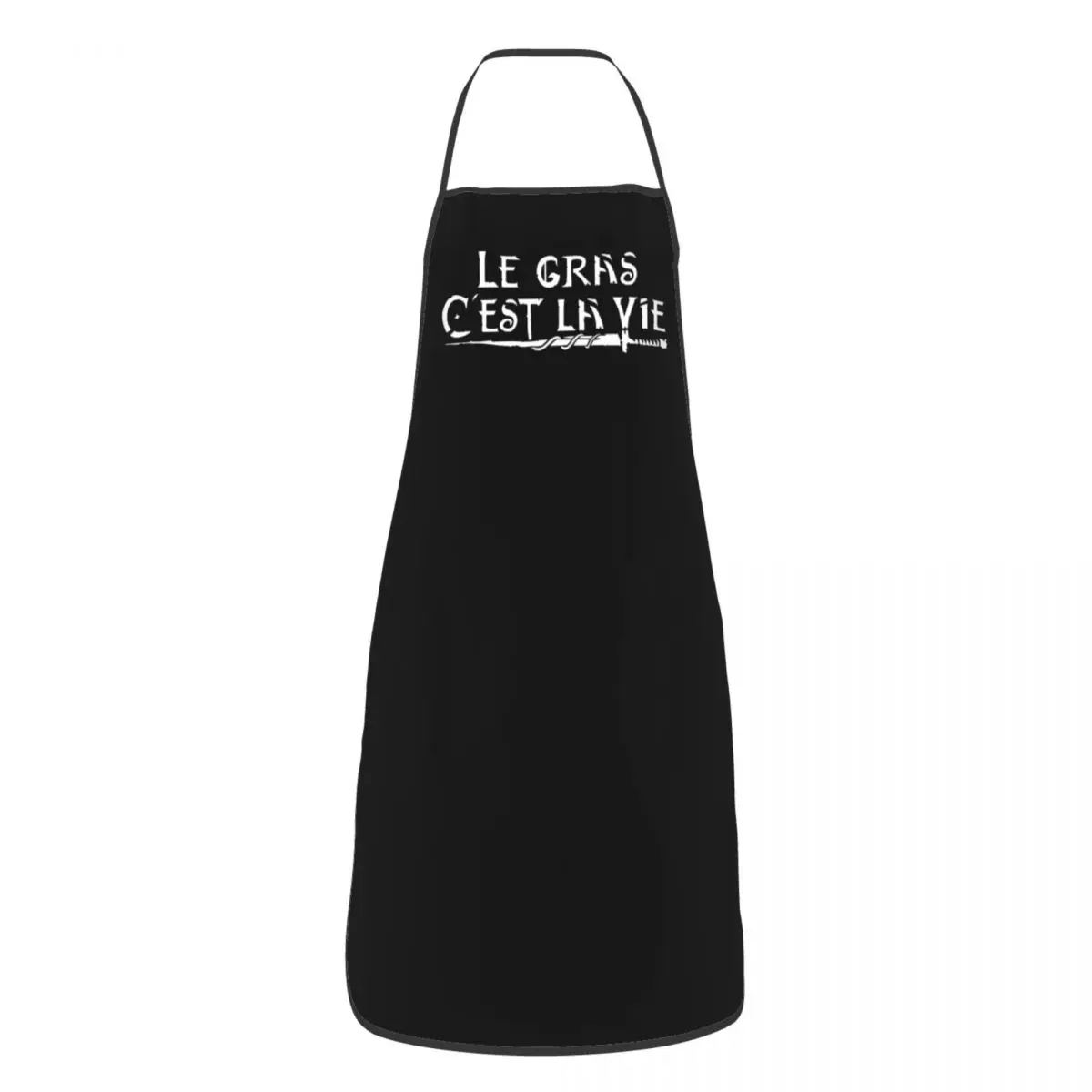 Le Gras C\'est La Vie Apron for Women Men Unisex Bib Kaamelott TV Movie Kitchen Cooking Tablier Cuisine Chef Baking