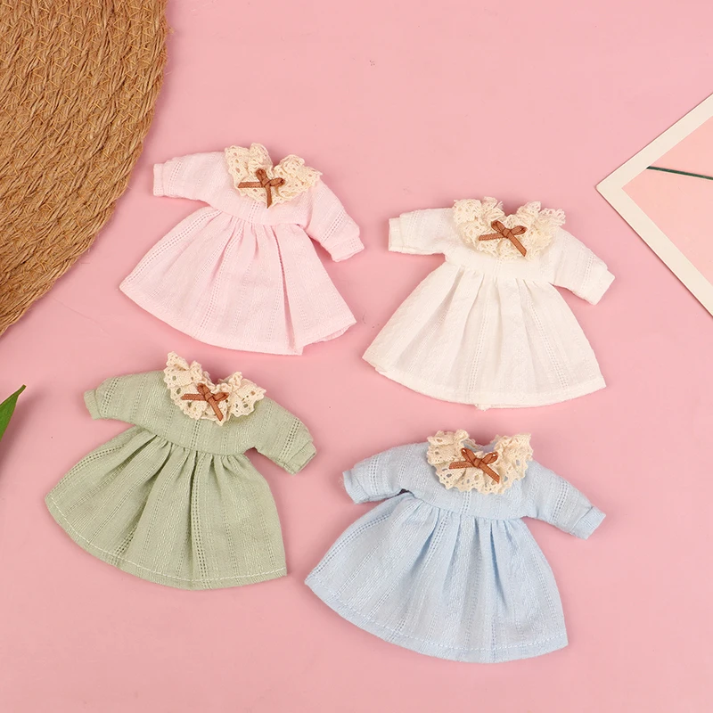 1pc Doll Dress Doll Pajamas Mini Sleepwear Dress Dolls Clothes Accessories For For 1/12 OB11 Doll