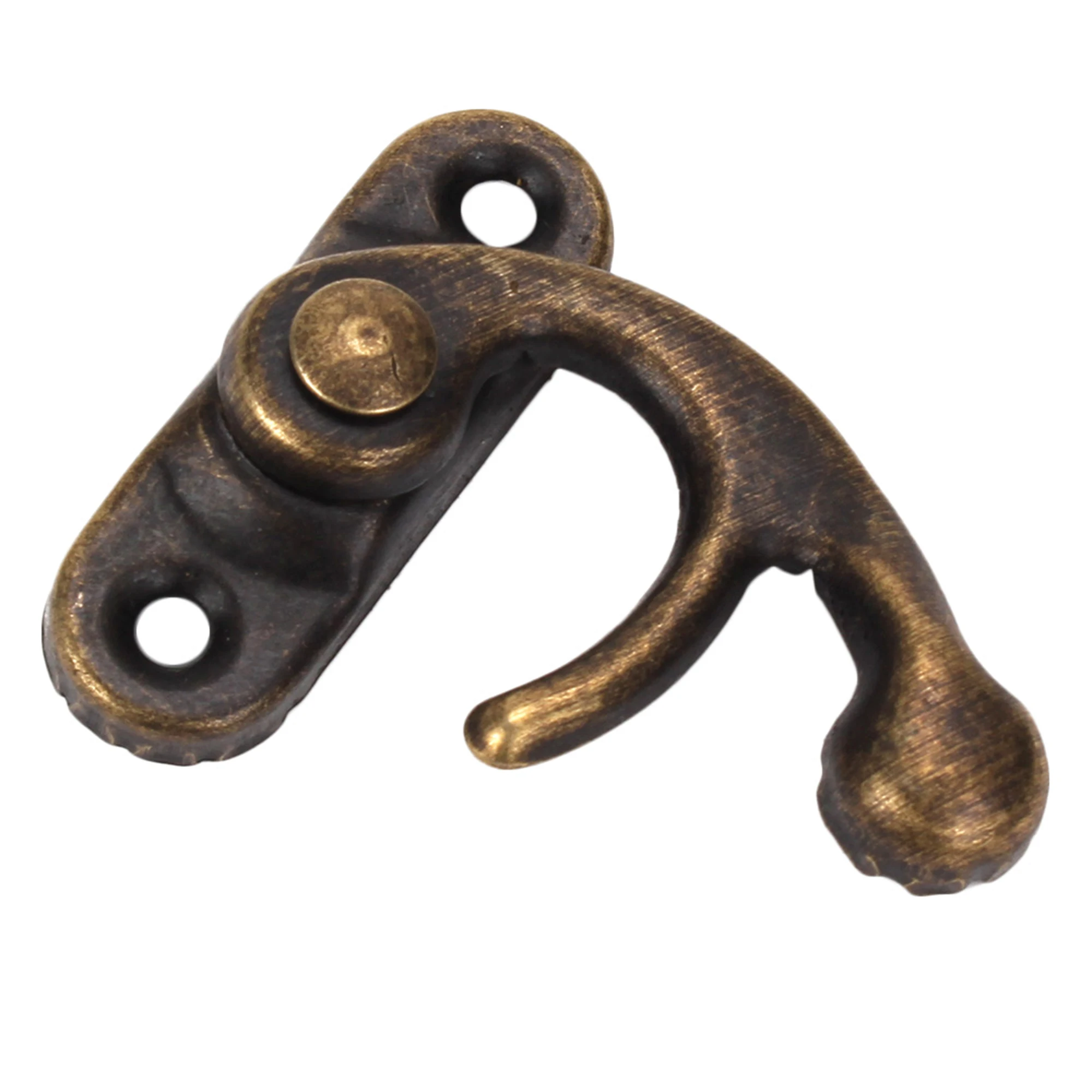 8pcs Bronze Jewelry Box Buckle Shackle Lock Mini Antique Padlock Hasp