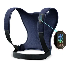 Household Wireless Vibration Hot Compress Back Shoulder Stretching Massager Therapy Pain Relief Shoulder Thermal Support Strap