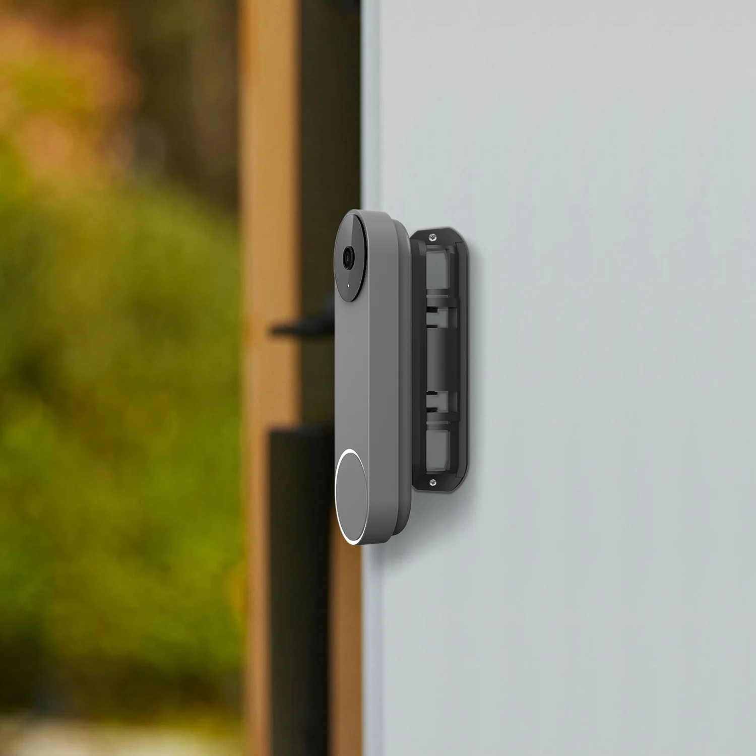 زاوية قابل للتعديل جرس الباب قوس استبدال الذكية جرس باب يتضمن شاشة عرض فيديو قوس اليسار اليمين 45 درجة لجوجل 2021 الأسود