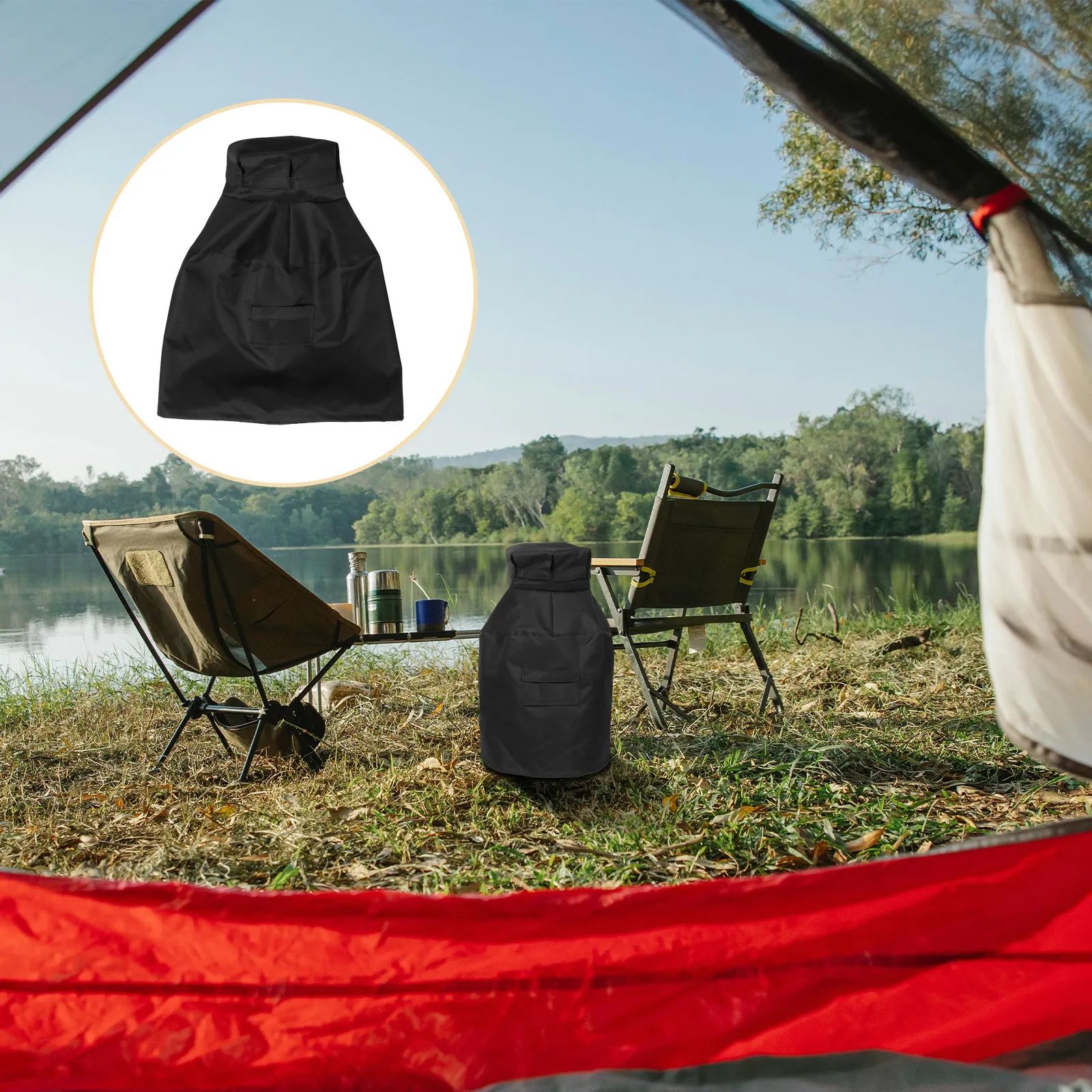 Outdoor Camping Grill - Outdoor Gas Cylinder Cover 420D Oxford