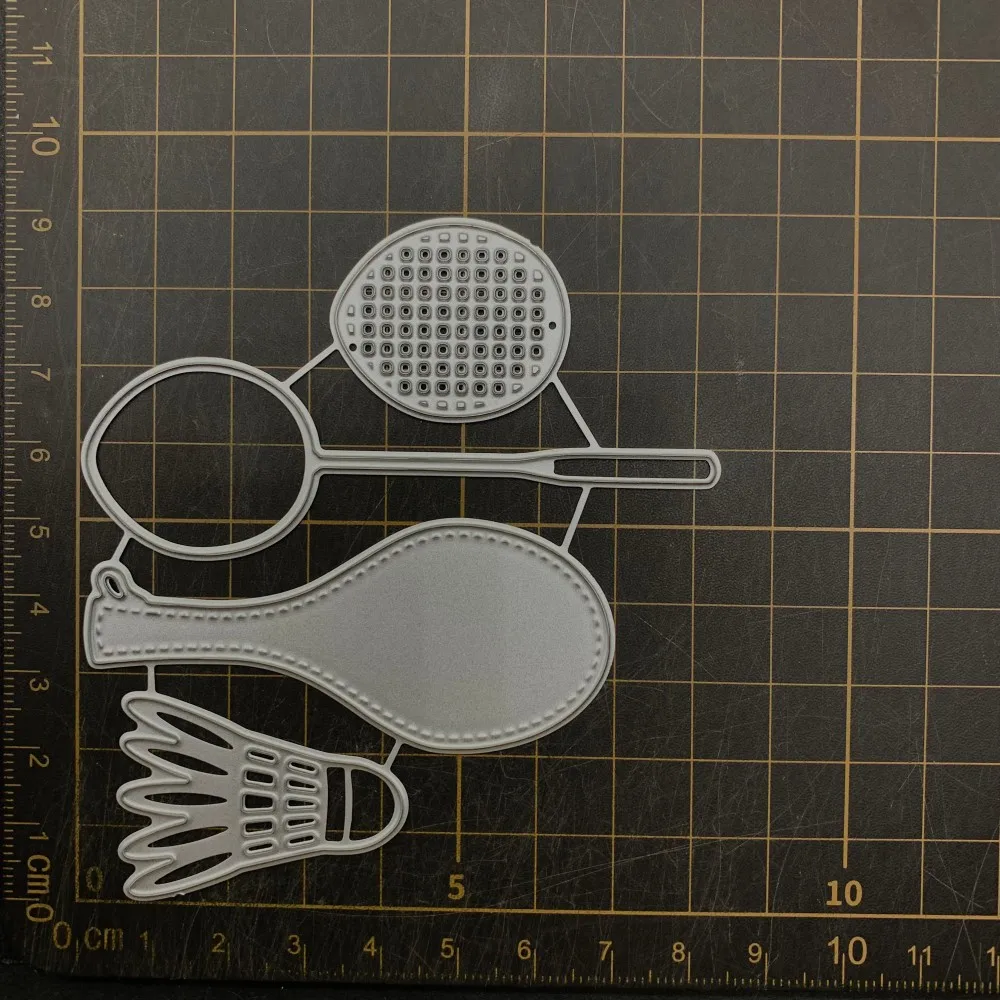 16 kinds Badminton Lock Bag Metal Cutting Dies Stencils For DIY Scrapbooking Decorative Embossing Handcraft Die CutsTemplate