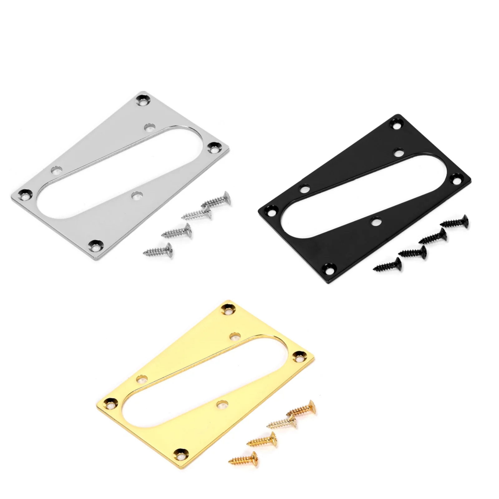 

Ruimou 1Pcs Guitar Bridge Pickup Ring Mounting Frame (with mounting screws) 77x50mm Suitable For Telecaster Tele Guitars