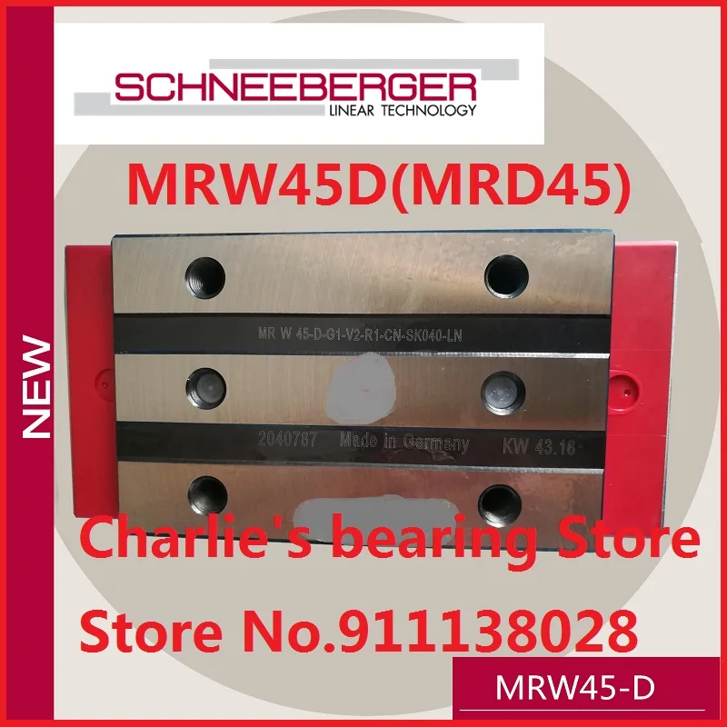 1pc 100% brand new original genuine SCHNEEBERGER Roller-MONORAIL block MRW45D(MRD45)