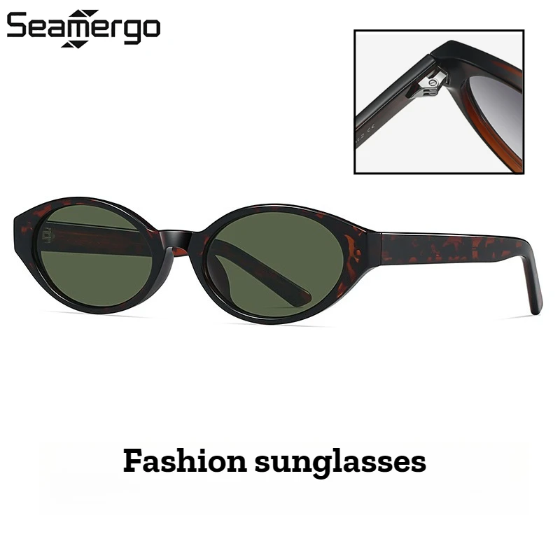 

Женские солнцезащитные очки SEAMERGO высокого качества в стиле «кошачий глаз», ретро, с маленькой оправой, дизайнерские, UV400, модные очки для мужчин и женщин