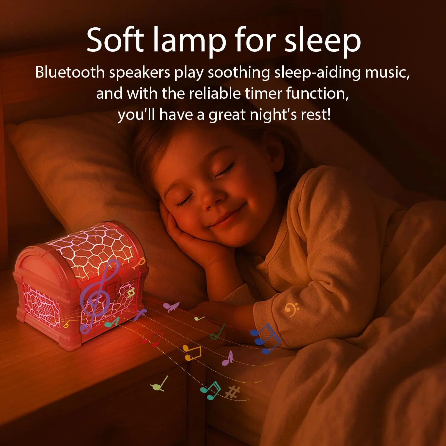 Treasure Chest Projection Light Galaxy Projector Night Light with Remote Control LED Projector Lamp with 8 Modes for Kids