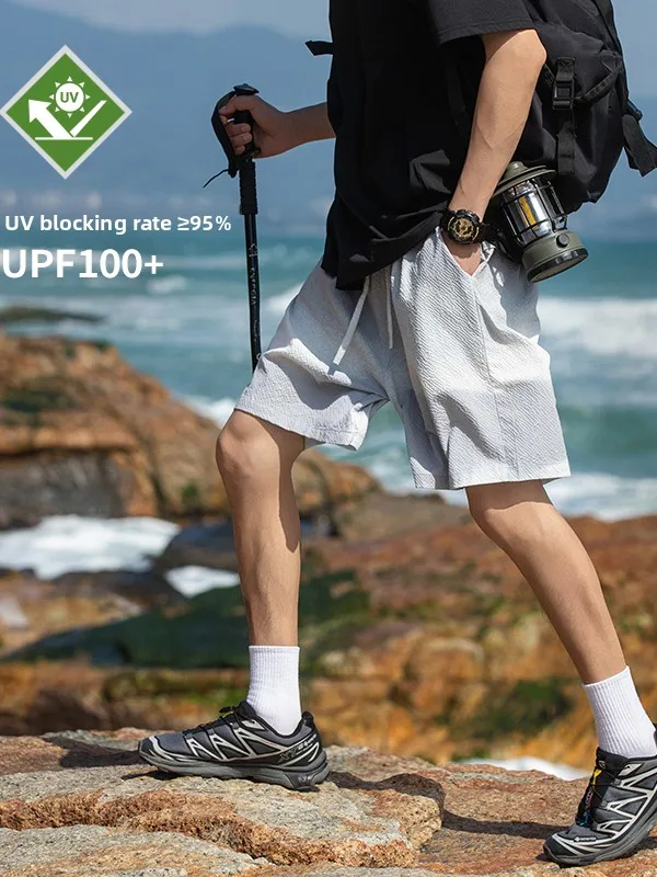 

AVOT American Sle Outdoor Men's orts Summer Thin Qui Dry Sport Loose Five-Quarter Pants Casual Breathable Lightweight