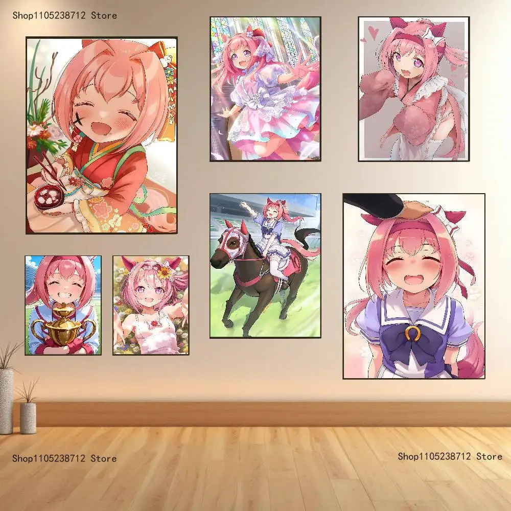 

Haru Urara U-Umamusume Club Bar Paper Vintage Poster Wall Art Painting Bedroom Study Stickers