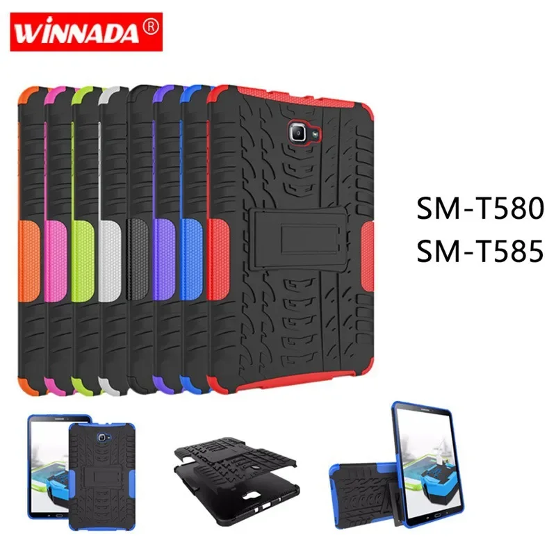 

For Samsung GALAXY Tab A A6 10.1 2016 case T580 T585 T580N T585N 10.1 inch Tablet TPU+PC Shockproof Stand Cover