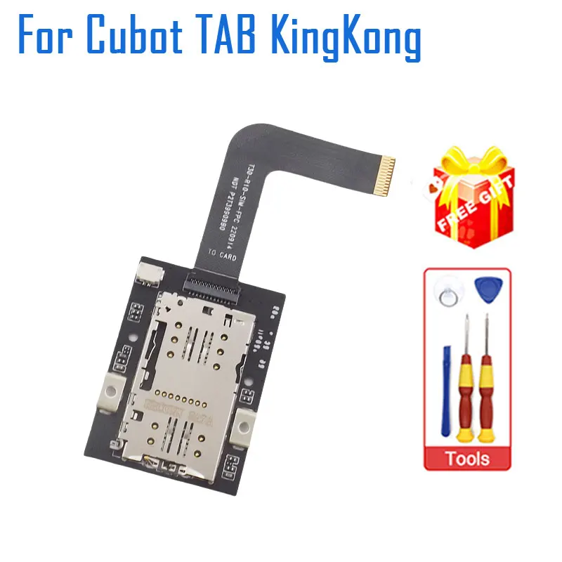 

New Original Cubot TAB KingKong SIM Card Slot Holder Board With SIM Card Holder Cable FPC Accessories For Cubot TAB KINGKONG