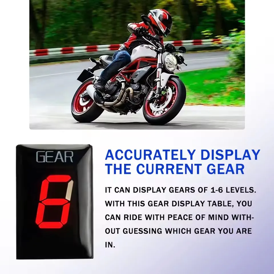 For Ducati Monster 796 797 ALL Year Monster 821 2014-2019 Motorcycle Gear Indicator Digital 1-6 Level Gear Display Speed Bracket