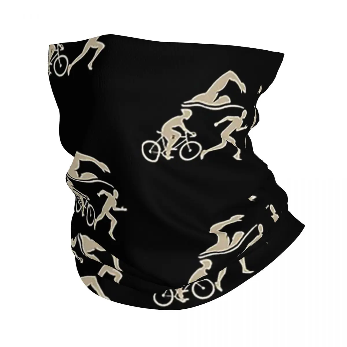 TriDuvet-Masque facial imprimé pour homme et femme, écharpe de cou, bandana pour triathlète, course à vélo, natation, adulte, toutes saisons