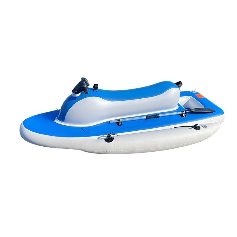 Electric inflatable boat, small jet ski, widened electric carding boat, water park inflatable boat