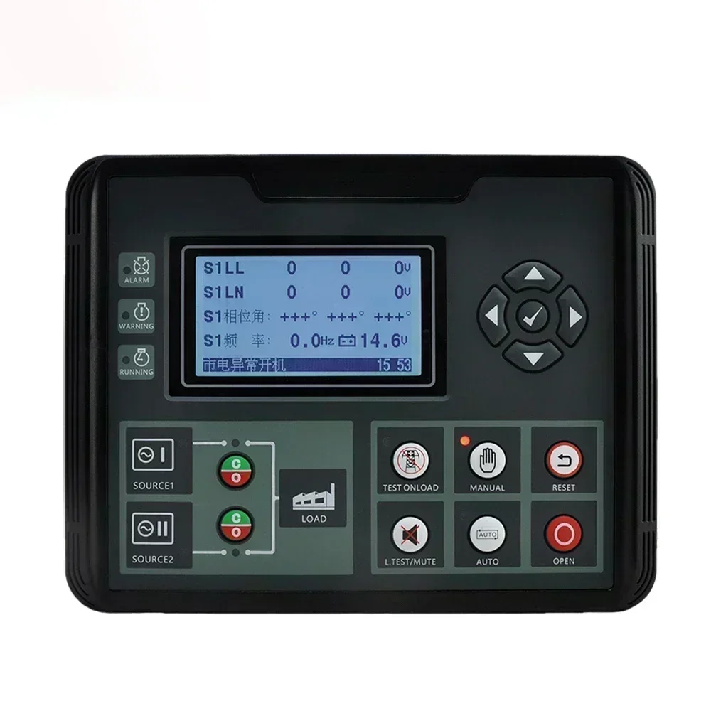 for ATS520 Generator Controller Dual Power Switch ATS Control Module LCD Intelligent programmable Panel RS485 ATS520IR