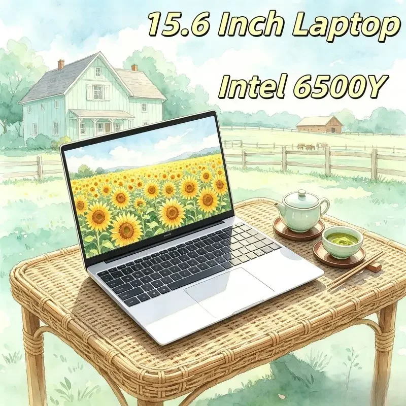 

High-end 15.6 Inch Laptop, 120Hz High-def，Intel 6500Y, 32GB RAM & 2TB Storage, Great Battery Makes Choice for Mobile Office Use