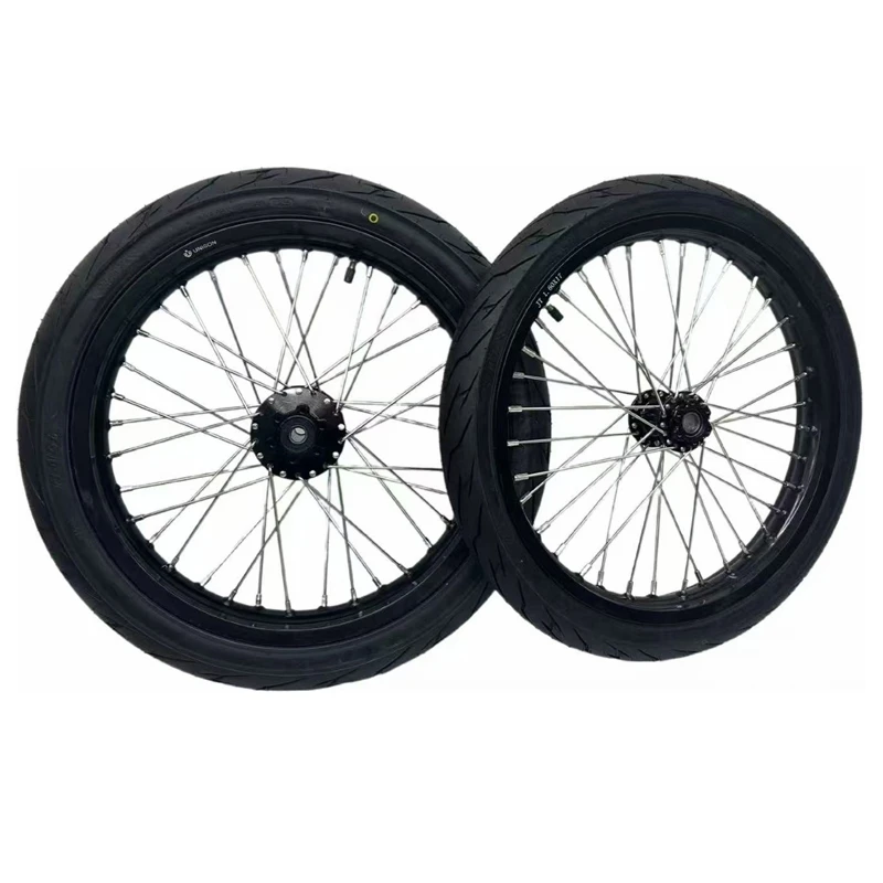 

Wheel Set 17inch Supermoto Wheel Electric Dirt Bike Front Rear Rim With Tire For Light Bee X Ebike