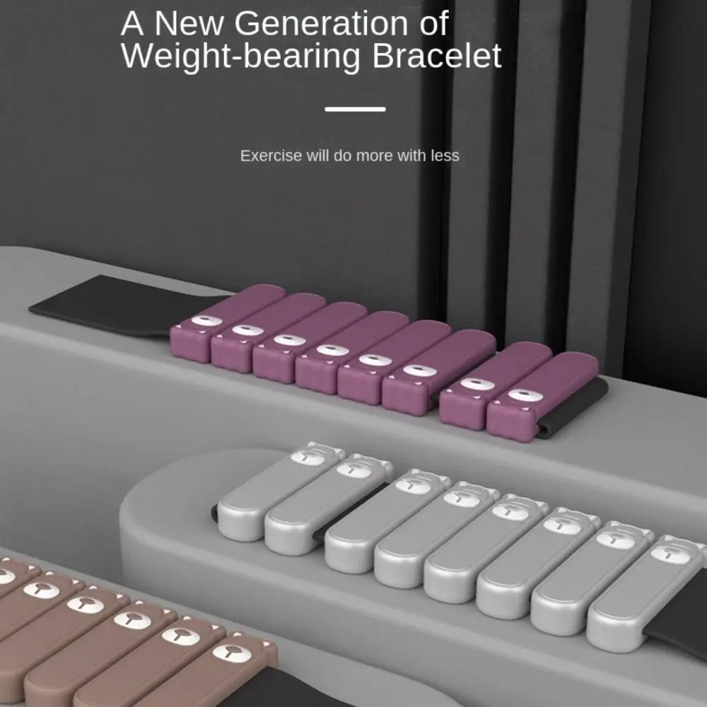 

1 Pair Cute Bear Shaped Woman Wrist Weight Bracelet Adjustable Sweat-proof Weighted Wrist Strap Animal Skin Friendly