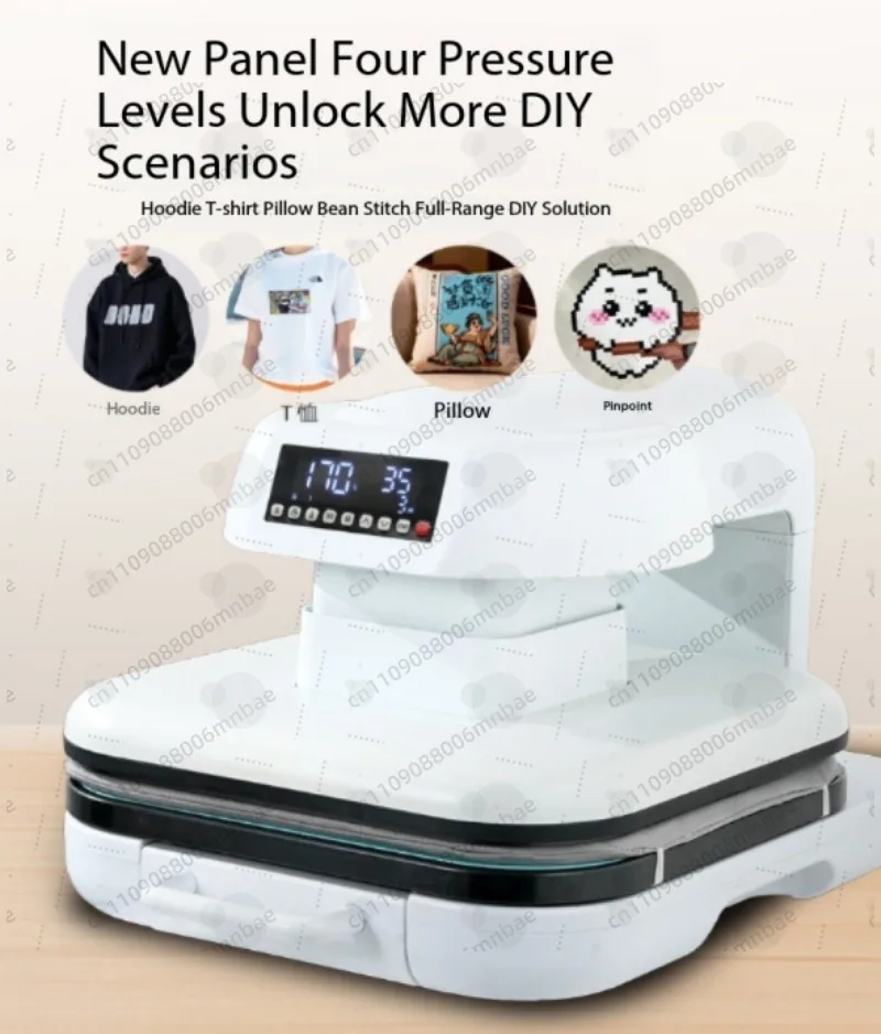 

CH2352 Electric Heat Press Machine 38×38cm Pullable Base Hot Stamping Household DIY Heat Transfe 38×38cm